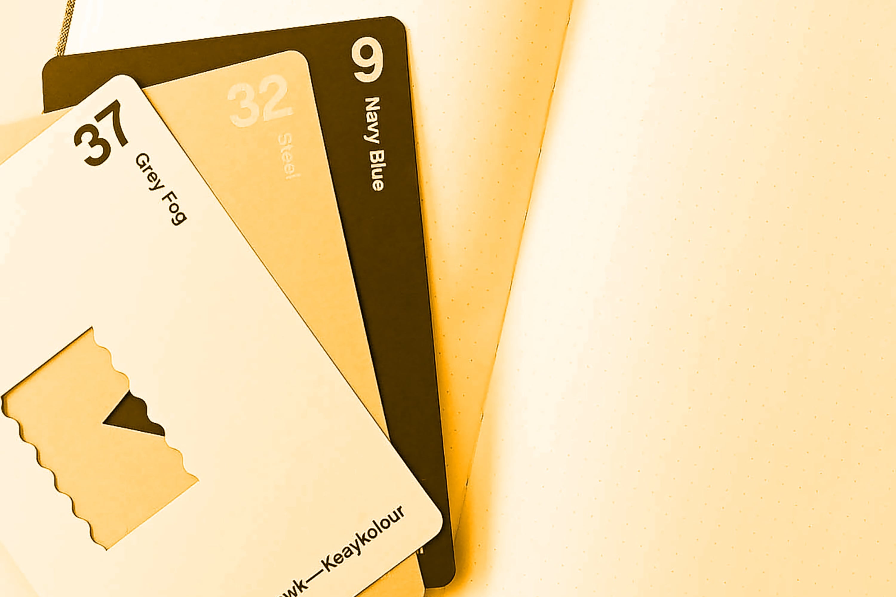 brand colour swatches grey fog steel navy blue amber toned