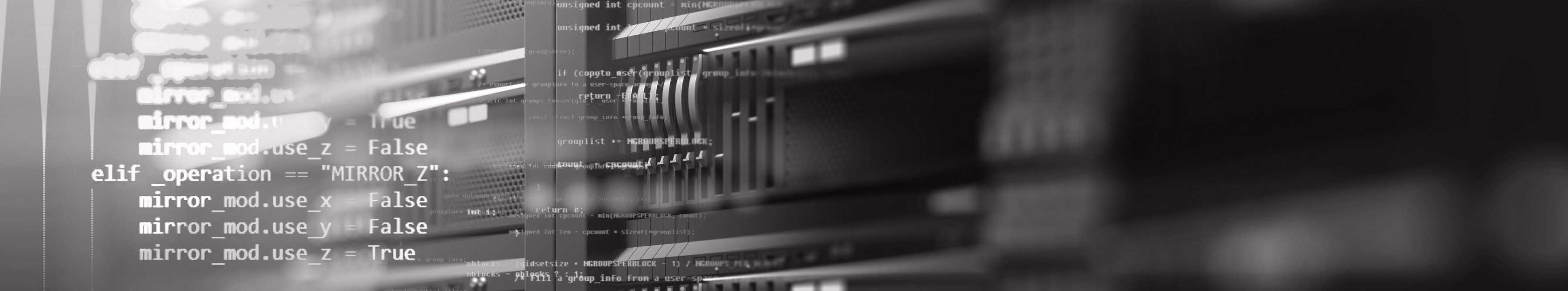 Abstract image of a server